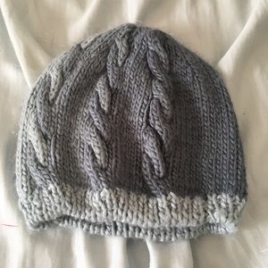Plush Gray Winter Cap